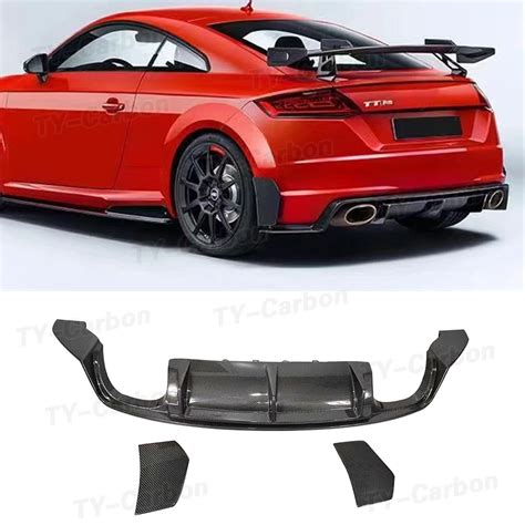 Difusor Trasero De Fibra De Carbono Real Para Audi Tt Mk Est Ndar Ttrs