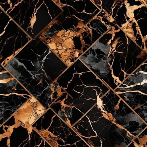 Premium Ai Image Black Marble With Gold And White Marbles On A Black