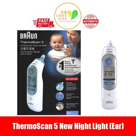 Braun Thermoscan 5 Infrared Ear Thermometer IRT 6510 Shopee Malaysia