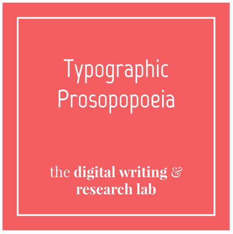 Typographic Prosopopoeia Lesson Plan – The Digital Writing & Research Lab