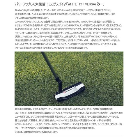 ODYSSEYキャロウェイゴルフ 2023年モデル日本正規品 オデッセイ ホワイトホット バーサ シリーズ パター ストローク ラボシャフト装着 ODYSSEY WHITE HOT