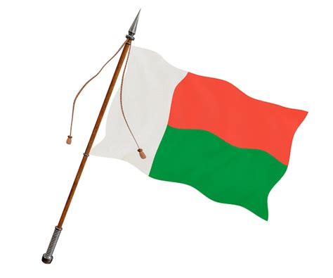 Premium Photo | National flag of madagascar background with flag of madagascar