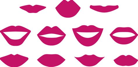 Lips Bundle Smiling Kissing Lips Valentines Day Free Svg File Svg