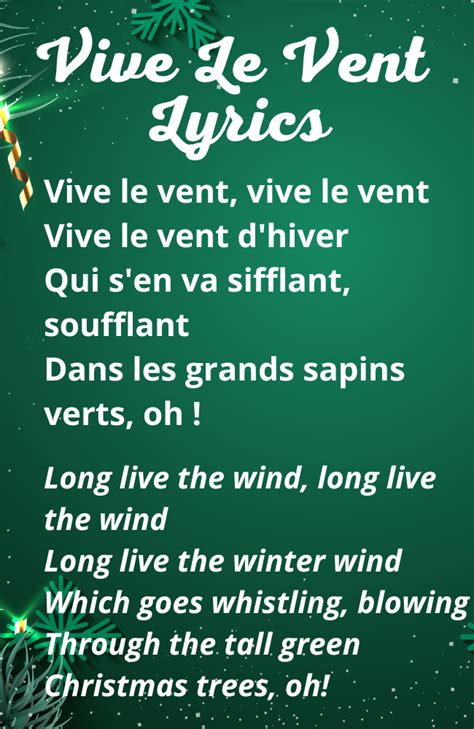 Vive Le Vent Jingle Bells French Lyrics And Translation