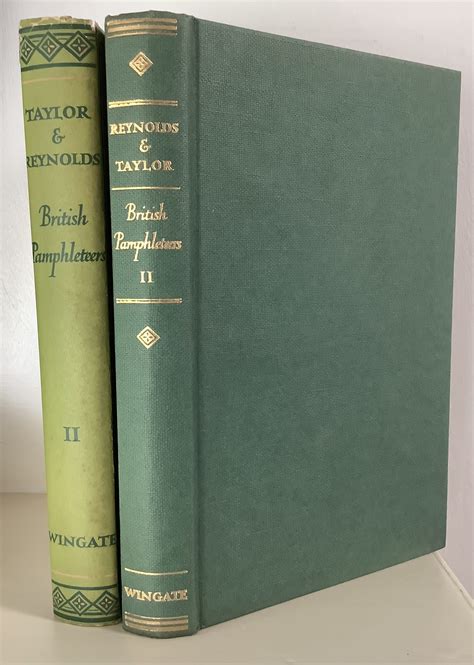 British Pamphleteers Volume 2 By A J P Taylor Reginald Reynolds Very