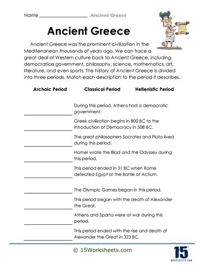 Ancient Greece Worksheets 15 Worksheets Worksheets Library