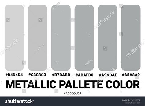 Collection Accurately Color Palettes Codes Perfect Stock Vector (Royalty Free) 2207929957 ...