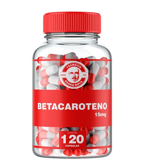 Betacaroteno Mg Caps Farm Cia Droga Nova