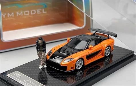 Ym Model 1 64 Mazda RX7 Veilside With Hans Figure Hobbies Toys Toys