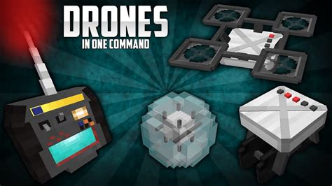 Minecraft Drones In 1 Command 3 Drone Types Youtube