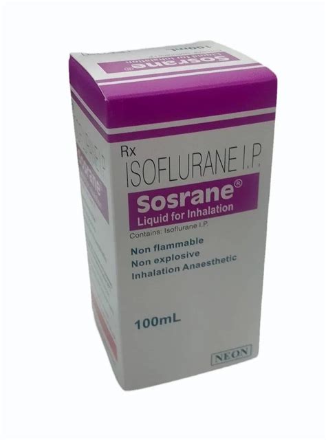 100ml Sosrane Isoflurane 5 Mg At Best Price In Pune ID 2852826856933