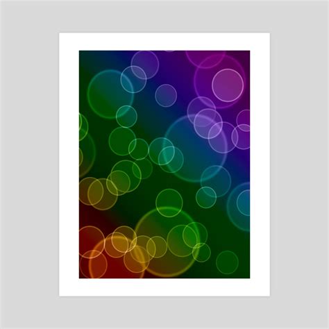 rainbow bubbles, an art print by Azielle - INPRNT