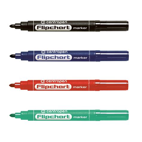 Marker Flipchart CENTROPEN 8550 4 Culori Set