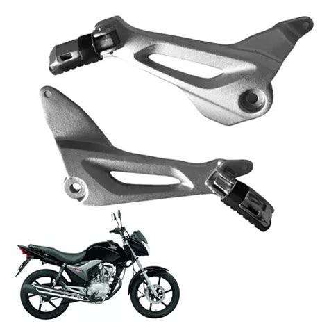 Par Bacalhau Suporte Pedaleira Cg 150 Titan Fan Mix Parcelamento Sem