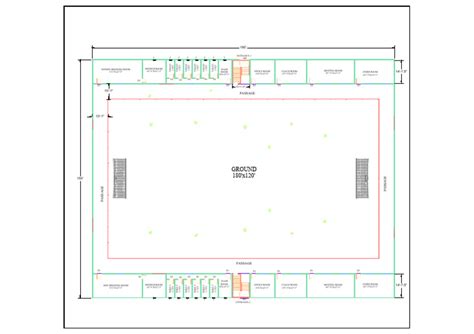 Football Court Model-1 - Floor Plan - Final-Model | PDF