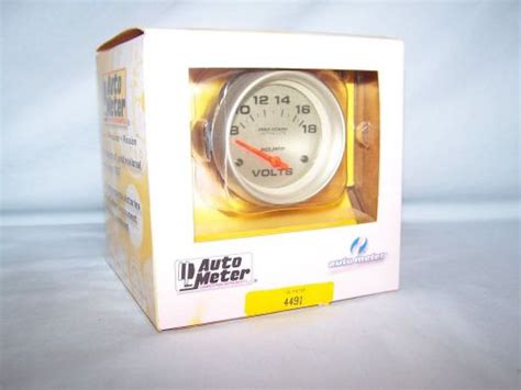 Find Auto Meter Ultra Lite Electric Voltmeter Gauge 2 5 8 67mm 8