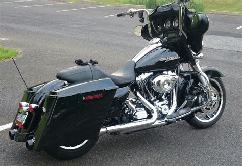 Extended Saddlebag Covers Vivid Black Stretched Side Covers For Harley