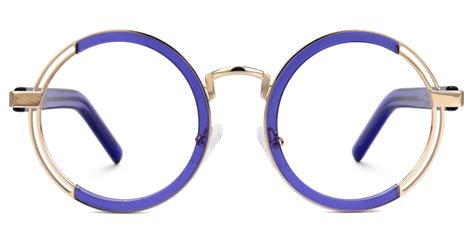 Darcila Round Purple Eyeglasses Vooglam