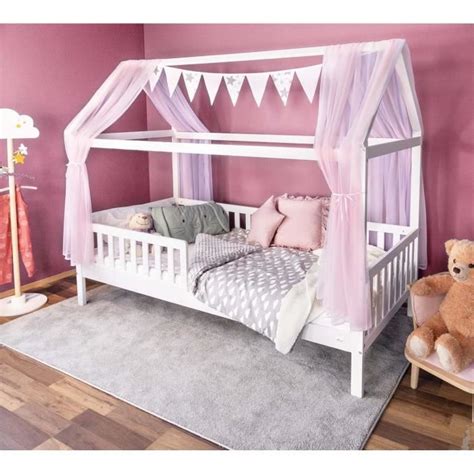 Kit de décoration de lit avec baldaquin Alcube pour enfants Rose