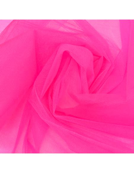 Tulle souple Rose fluo au mètre