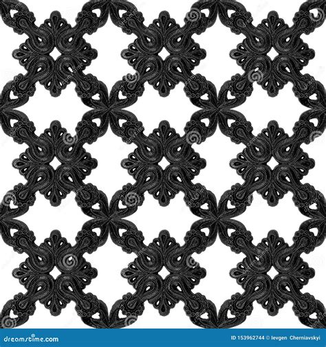 Seamless Texture Of Wrought Iron Latticework Pattern D Illustration