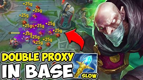 I Pulled Off The Double Base Proxy In A Real Ranked Game 10 Cs Per Minute Youtube