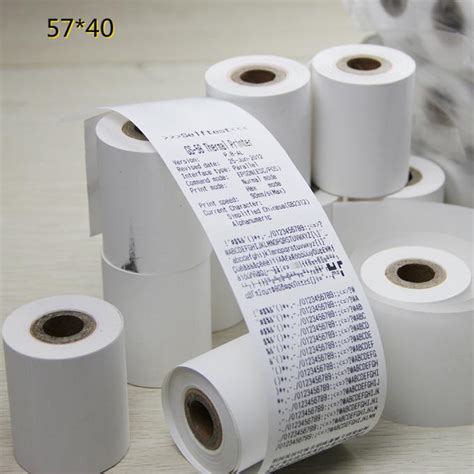 Self Adhesive Mitsubishi Thermal Receipt Paper Roll 40mm Diameter