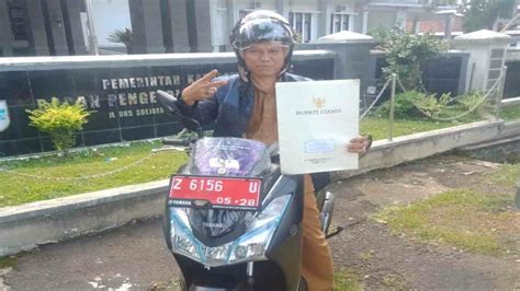 Pertama Kalinya Desa Awiluar Dapat Motor Dari Pemkab Ciamis Karena