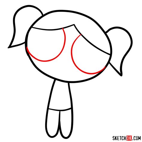 How To Draw Shy Bubbles The Powerpuff Girls Sketchok Easy Drawing