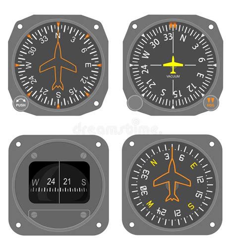 Aircraft Instruments Set #4 Stock Photos - Image: 19025893