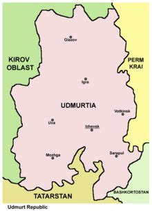 Udmurtia | Map, Sarapul, Map screenshot