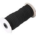 Amazon Yards Length Width Black Braided Elastic Cord