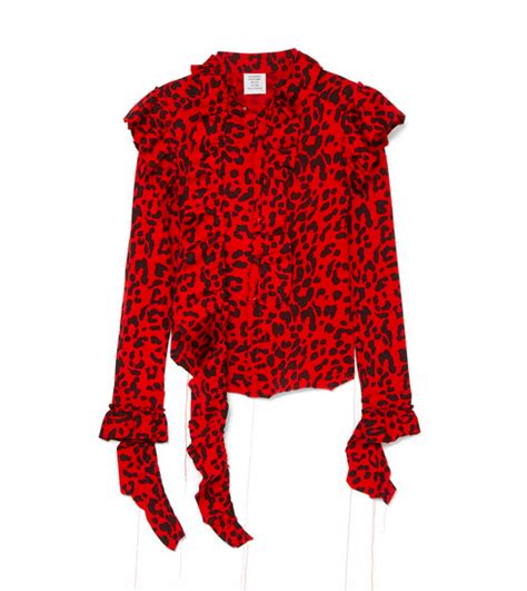 Dorit Kemsley S Red Leopard Ruffle Top Big Blonde Hair