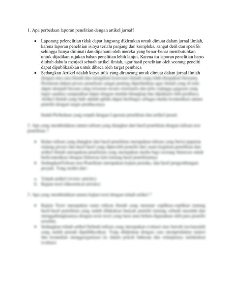 Perbedaan Jurnal Dan Artikel