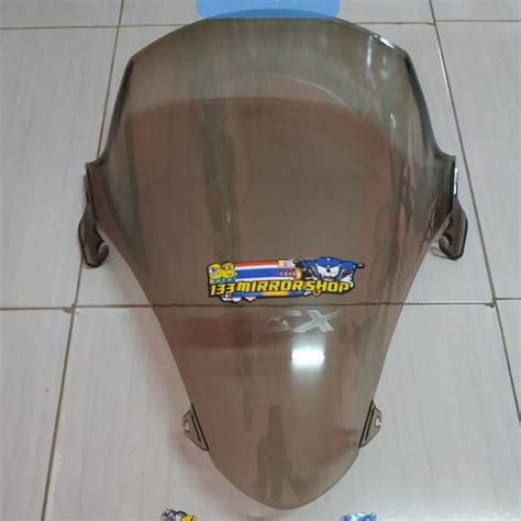 Jual Visor Windshield PCX Lokal Smoke Hitam Polos Original Thailand