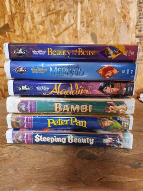 Rare Vintage Disney Vhs Tapes Lot Black Diamond And Anniversary