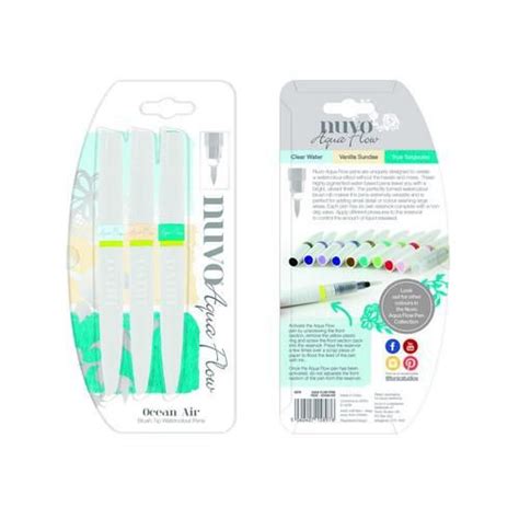 Tonic Studios Nuvo Aqua Flow Pens Ocean Air Devoted Crafts