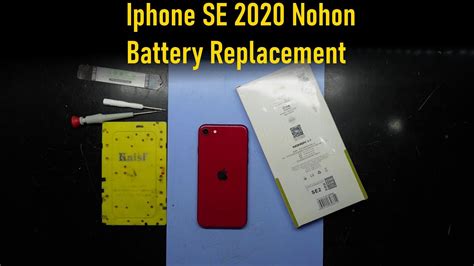 How To Replace The Iphone SE 2020 Battery With Nohon Battery YouTube