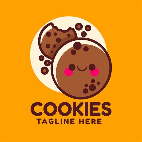 Free Vector Flat Design Cookies Logo Template