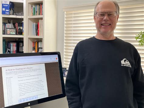 history professor celebrates  years   risk  huntingtons