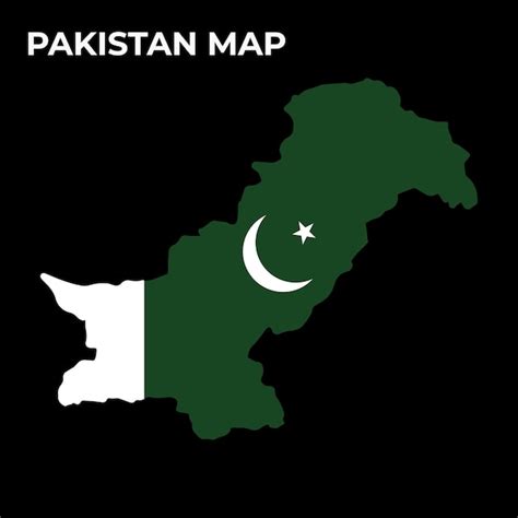 Dise O De Mapa De La Bandera Nacional De Pakist N Ilustraci N De La