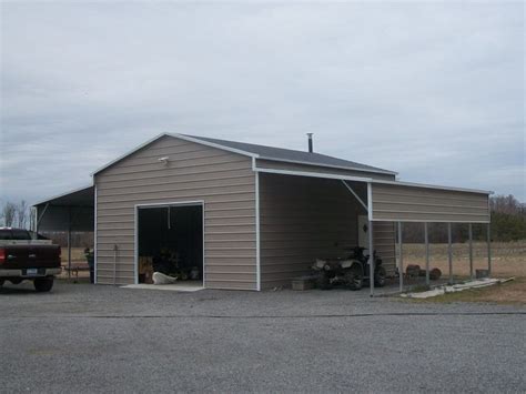 Enclosed Metal Barn Boxed Eave Roof W X L X H Barn Building