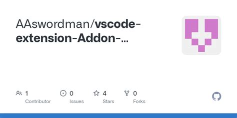 GitHub AAswordman Vscode Extension Addon Completion