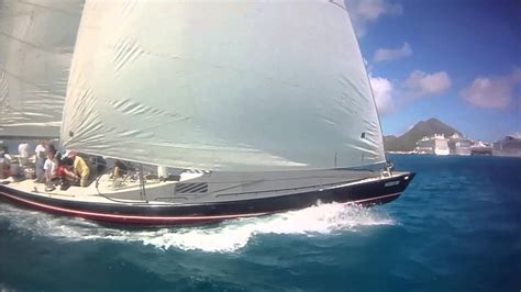 12 Meter Americas Cup Racing In St Maarten Youtube