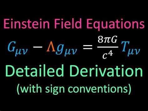 General Relativity Equations