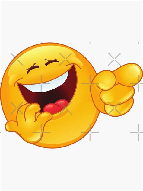 "Laugh Emoji" Sticker by badassgentleman | Redbubble