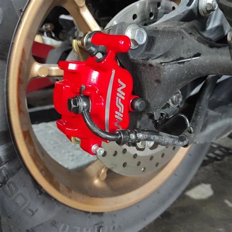 NISSIN SAMURAI FRONT REAR BRAKE CALIPER ON NMAX V2 Motorcycles