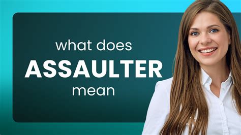 Assaulter — meaning of ASSAULTER - YouTube