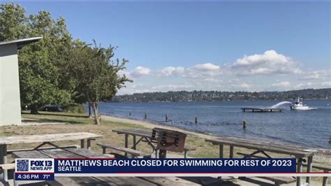 Matthews Beach Closed For The Summer Titlow Beach Closed Until Further