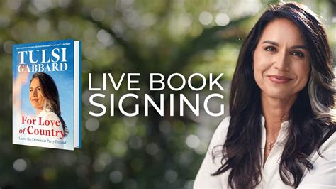 Tulsi Gabbard Live Book Signing For Love Of Country Youtube